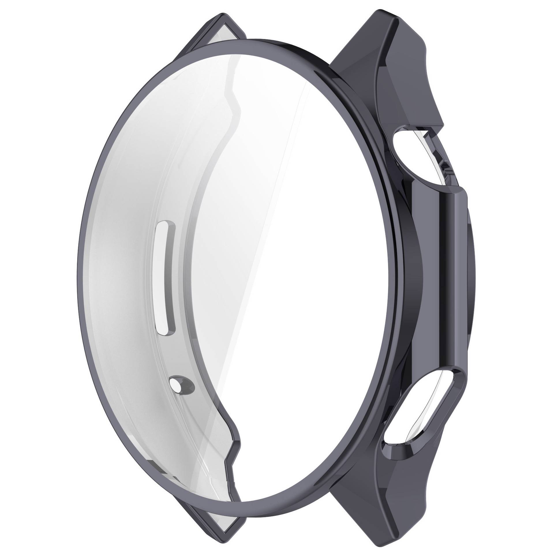 Galvanisierte Gunmetal TPU Hülle für Oppo Watch X2/OnePlus Watch 3 DarkGrey