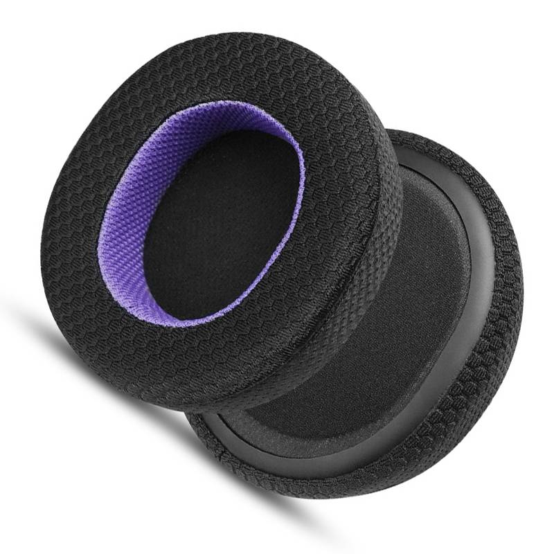 Atmungsaktive Ohrpolster für SteelSeries Arctis Kopfhörer - Schwarz/Lila