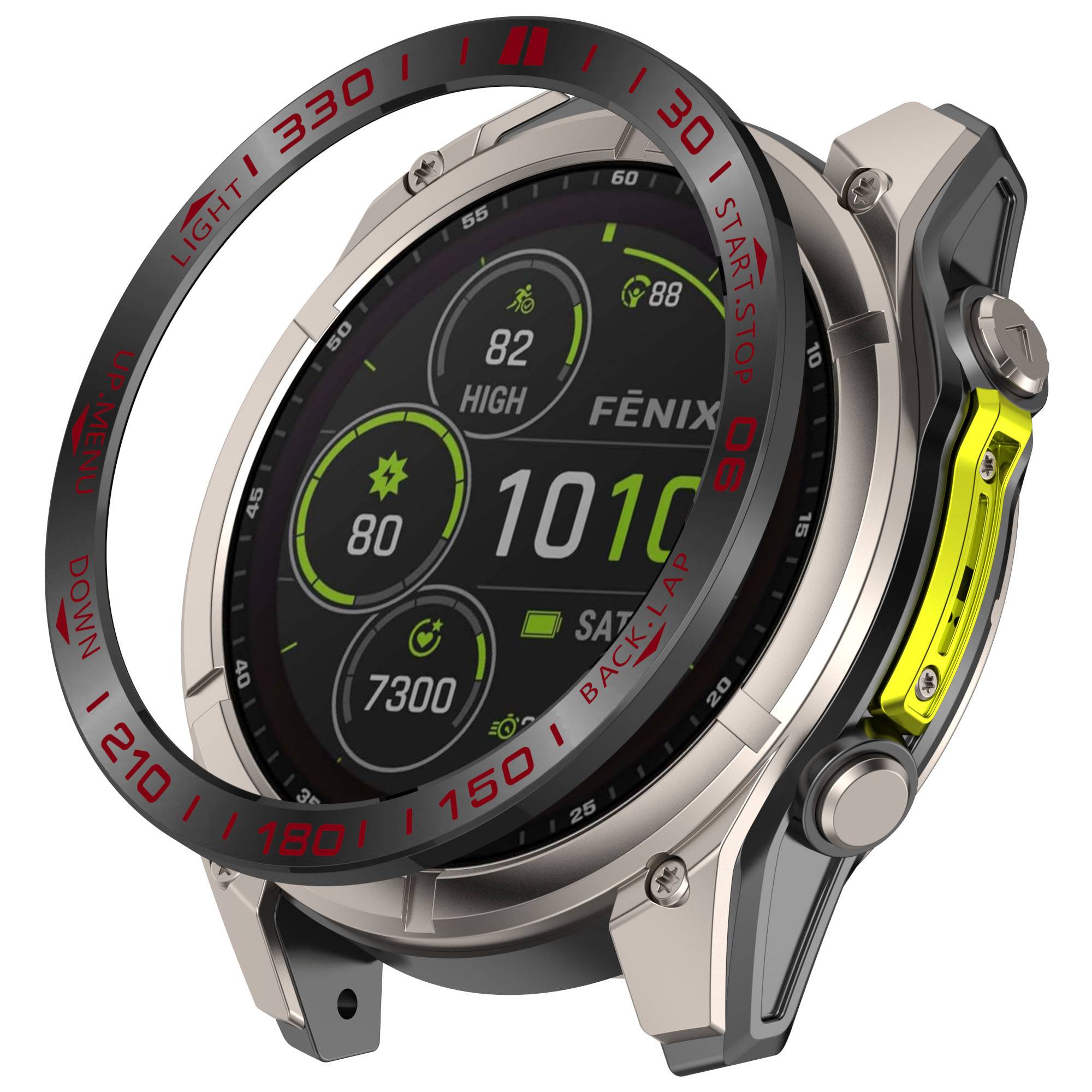 Edelstahl-Lünette für Garmin Fenix 8 Multicolor3 Modell 3
