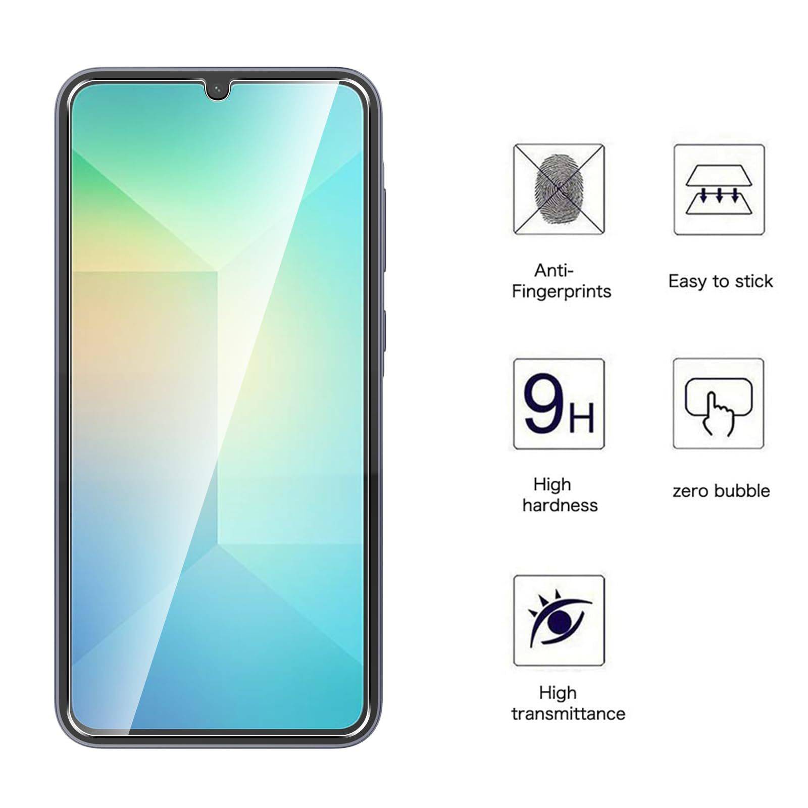 Samsung Galaxy S23 FE Displayschutzfolie aus gehärtetem Glas HD Klar