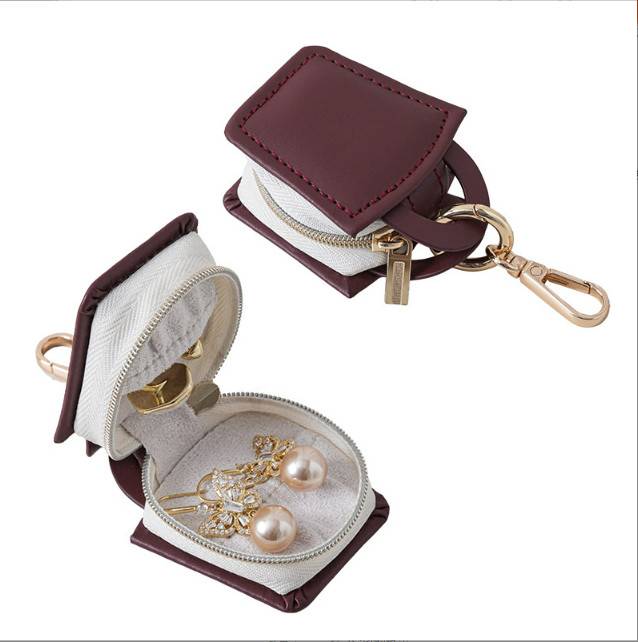 Kompakte Reise-Schmuckschatulle - Tragbarer & Stilvoller Organizer Red