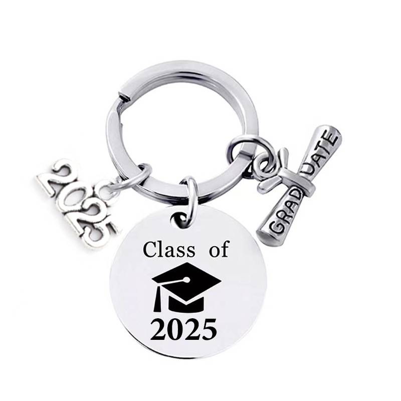 Schlüsselanhänger Class of 2025 – Abschlussgeschenk aus Edelstahl
