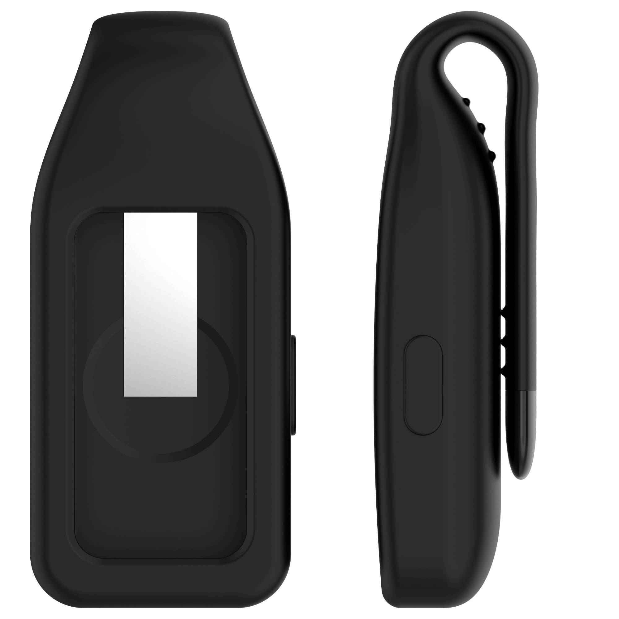 Stahlclip-Schnalle für Huawei Band 10/9/8 - Silikon Black