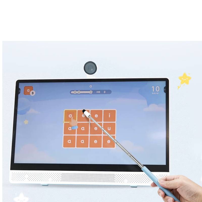 Pinkfarbener Teleskop-Zeigestab mit leitfähiger Stoffspitze Blue