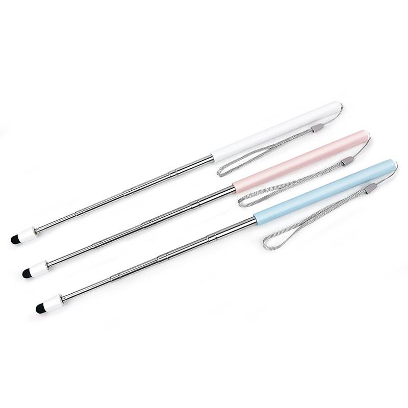 Pinkfarbener Teleskop-Zeigestab mit leitfähiger Stoffspitze Blue