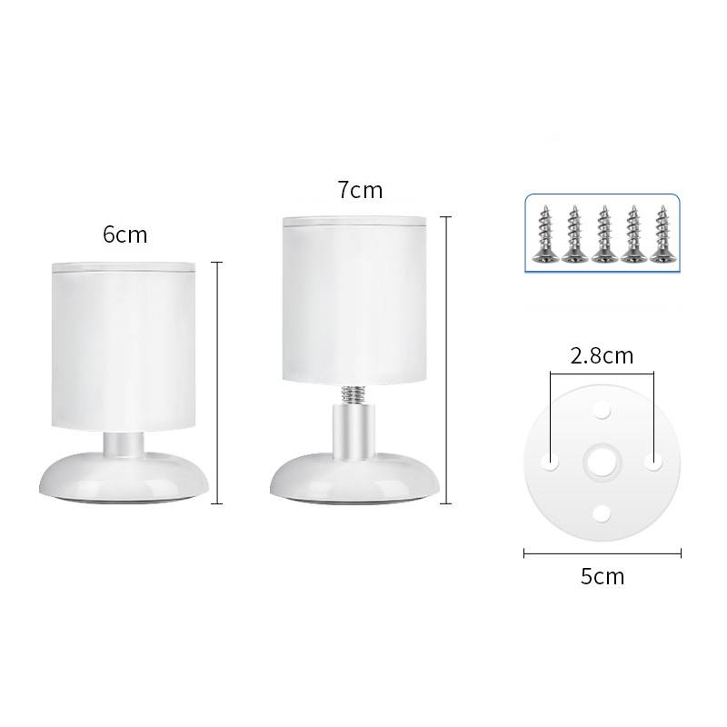 Weißes Möbelbein-Set mit 4 Stück S