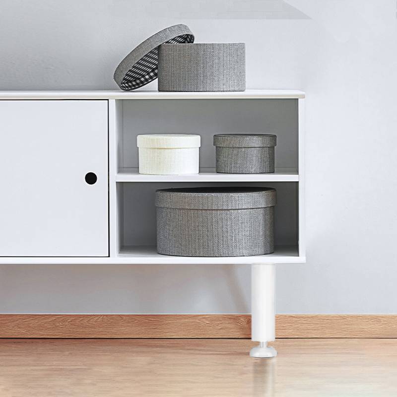 Weißes Möbelbein-Set mit 4 Stück S