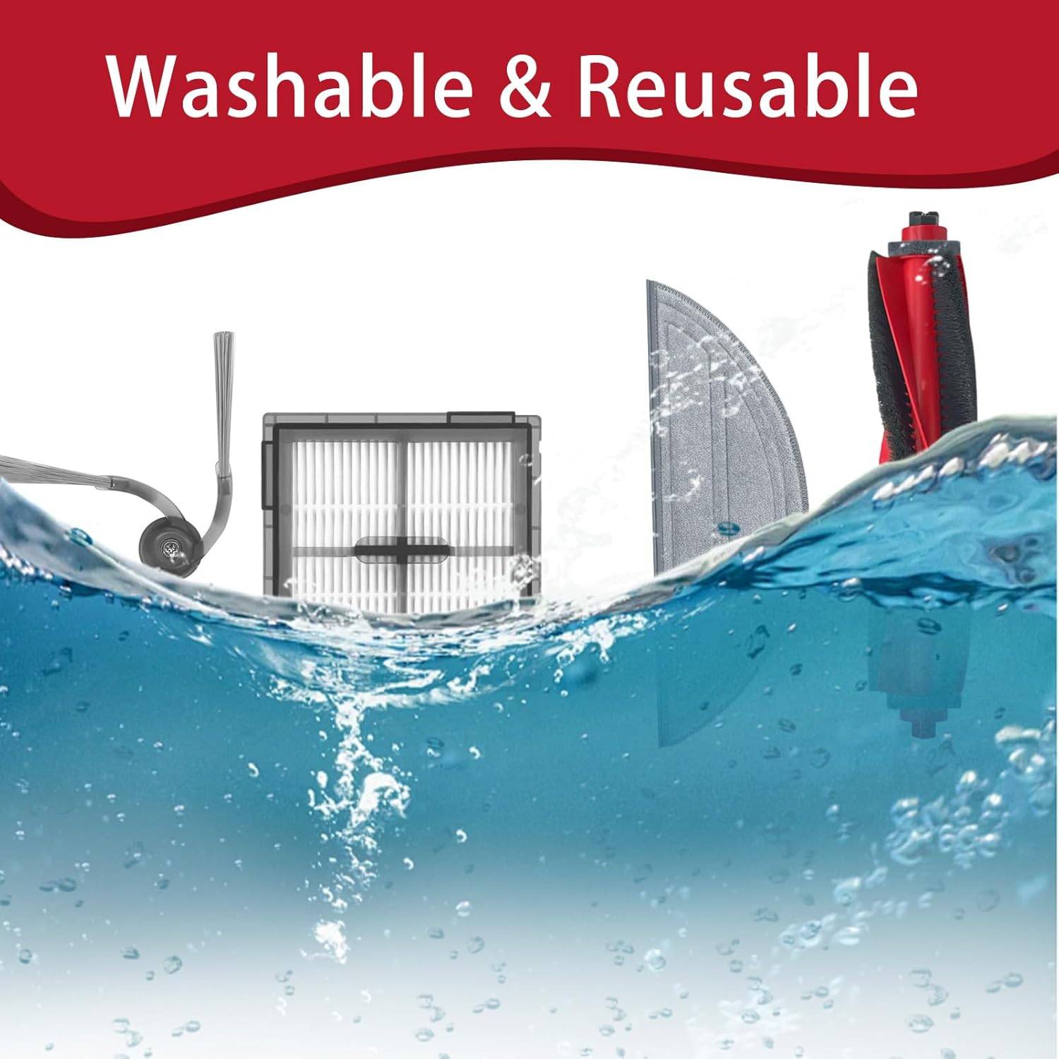 Premium Roborock Q10 S5+ Zubehör-Ersatzteilset