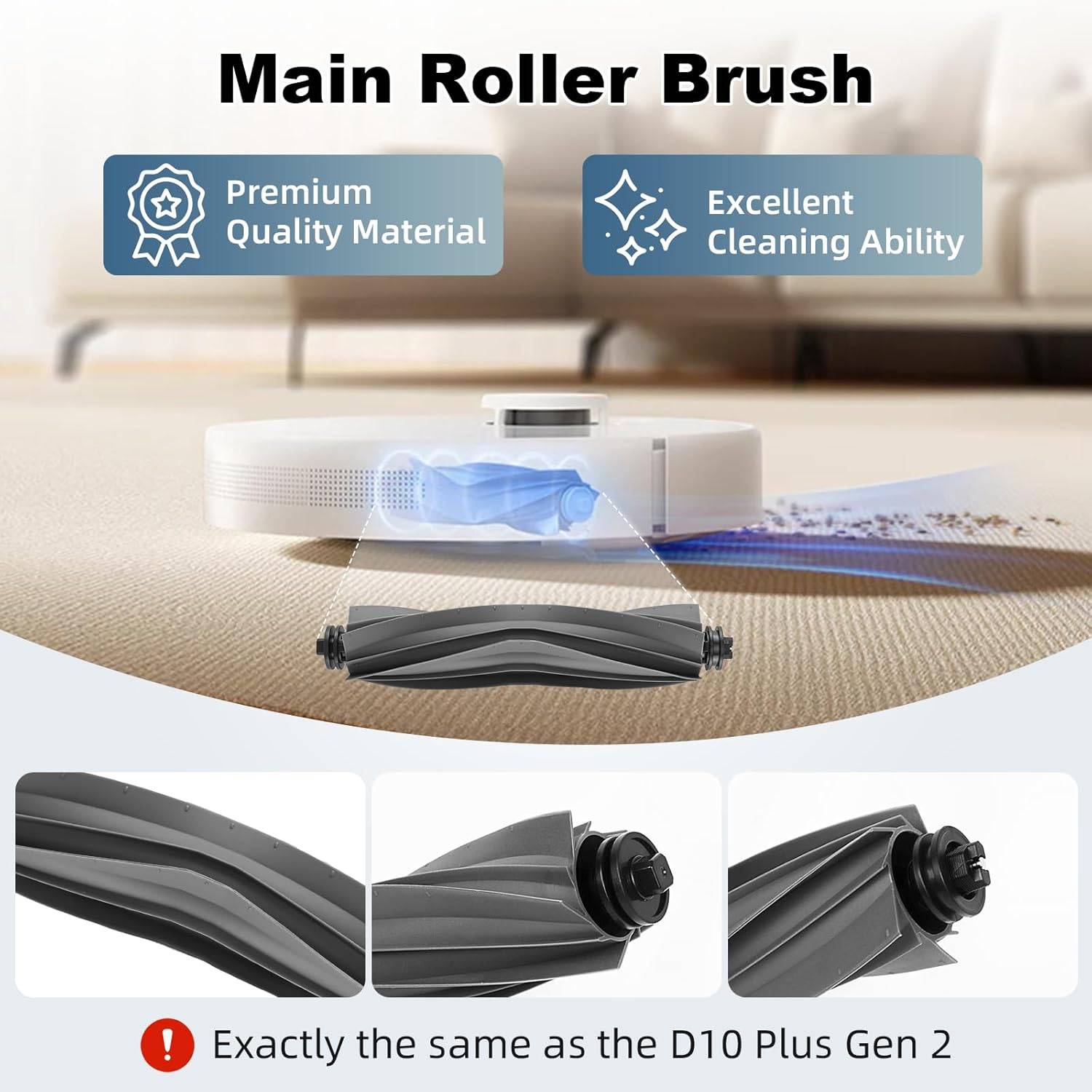 Roboter-Staubsauger-Zubehörset für Dreame D10 Plus Gen 2