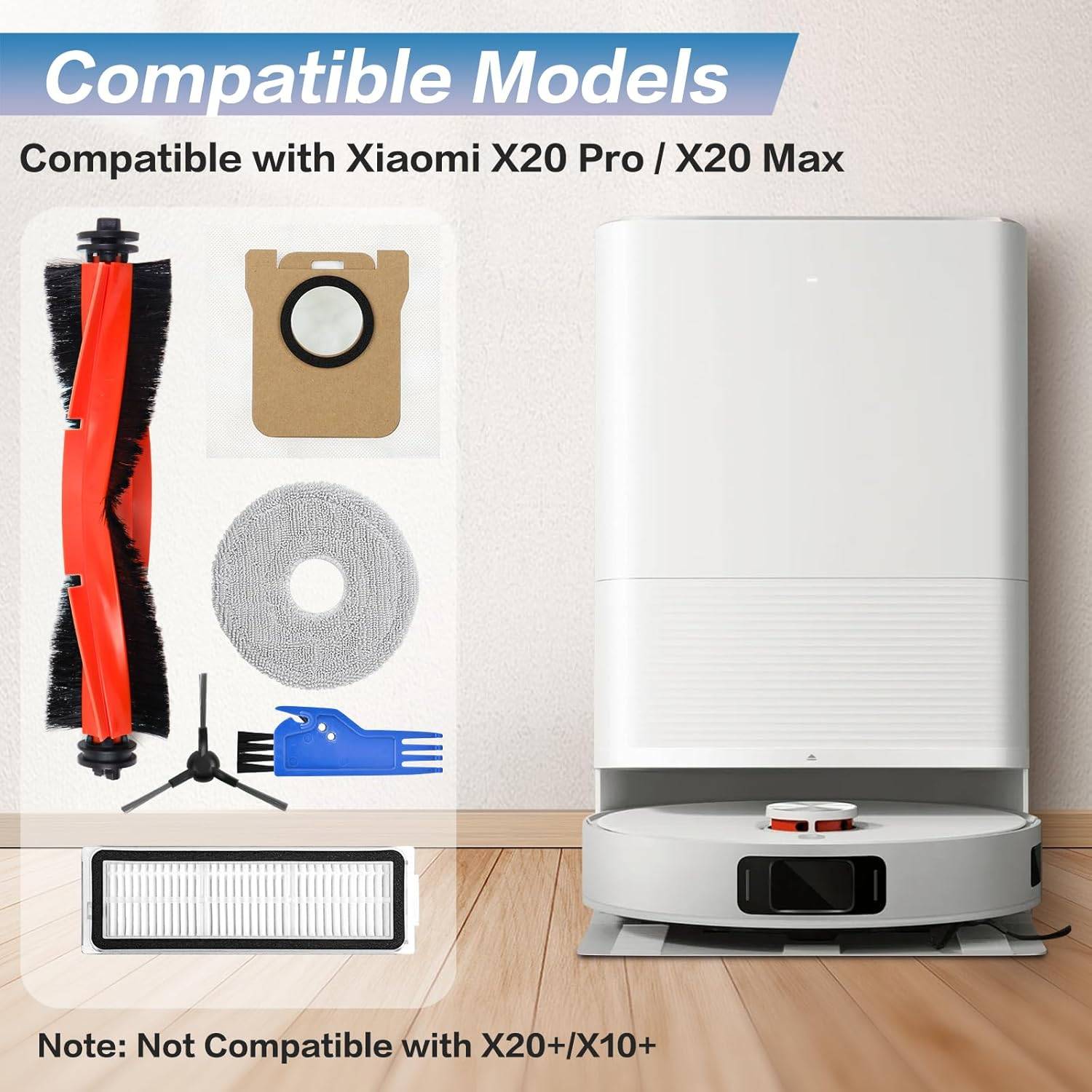 Roboter-Staubsauger-Zubehörset für Xiaomi X20 Pro/X20 Max