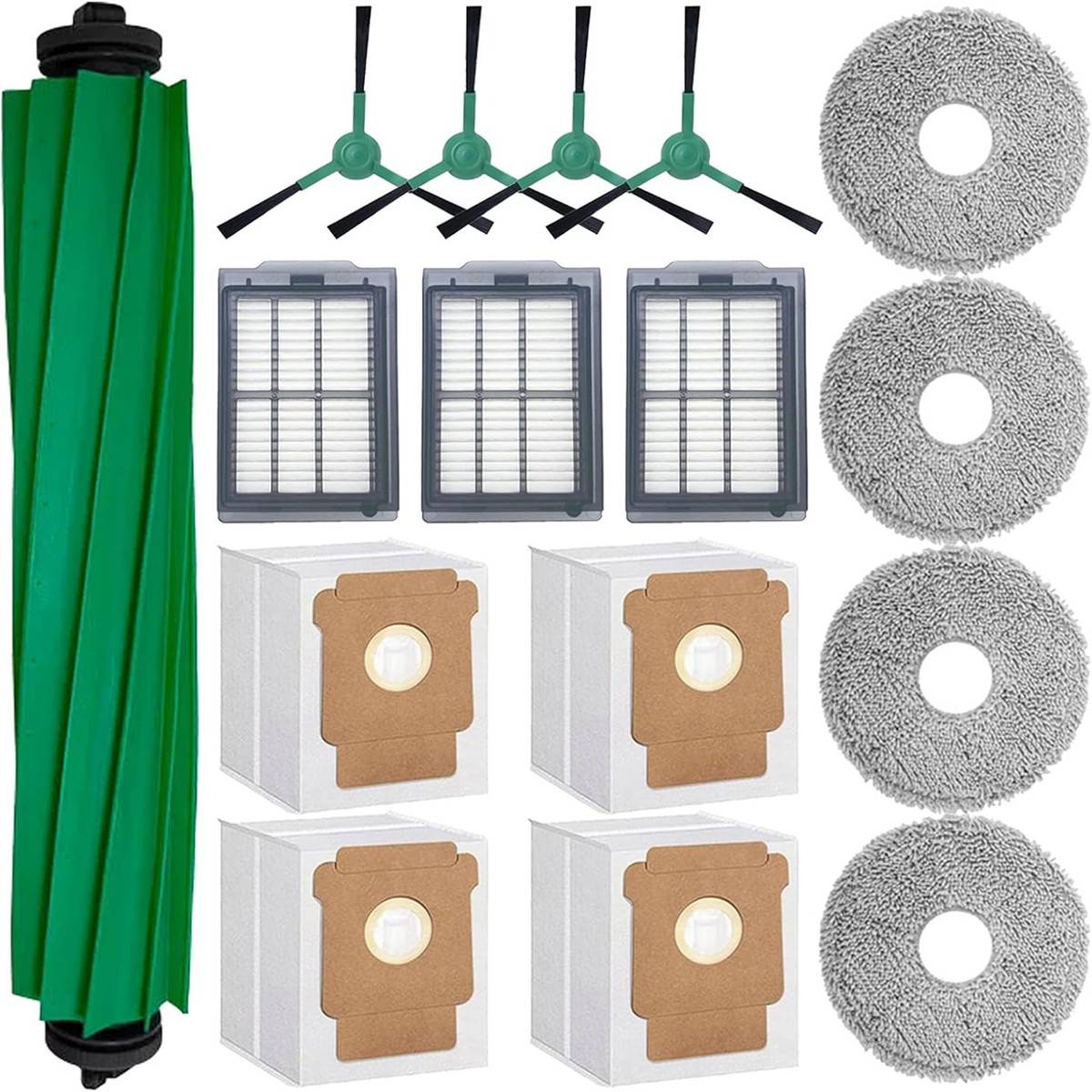 Ersatzteile kompatibel mit iRobot Roomba Plus 405 Staubsaugerroboter Zubehör