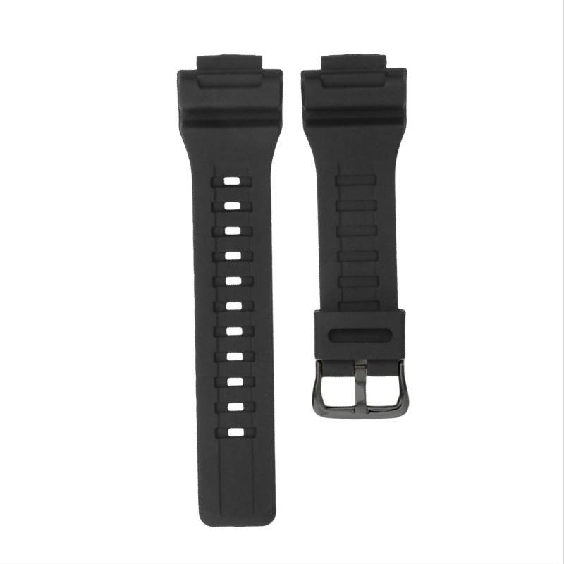 Silikonarmband kompatibel mit Casio Sportuhren AQ-S810W SGW-300H (TRT110, AEQ-110) Black