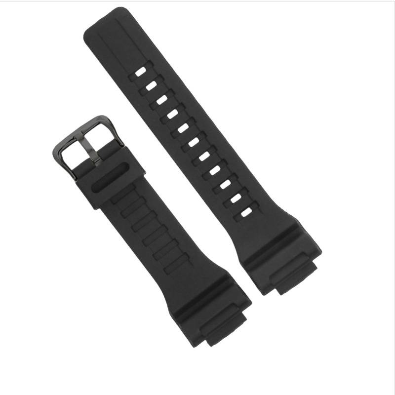 Silikonarmband kompatibel mit Casio Sportuhren AQ-S810W SGW-300H (TRT110, AEQ-110) Black