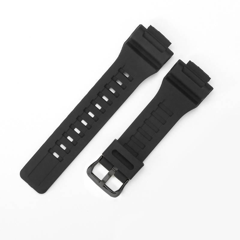 Silikonarmband kompatibel mit Casio Sportuhren AQ-S810W SGW-300H (TRT110, AEQ-110) Black