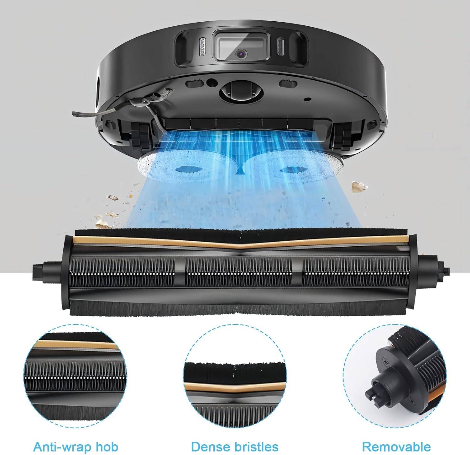 TriCut Hauptbürsten-Ersatz für Dreame X40 L40 L10 Serie