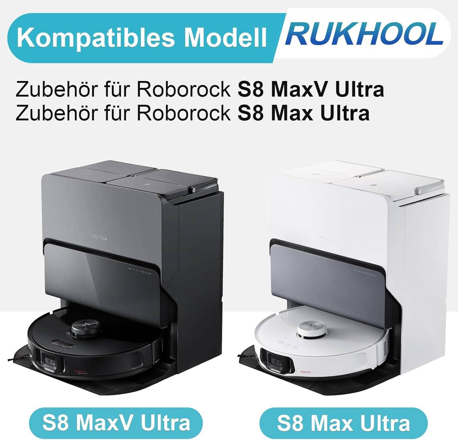 Zubehörset für Premium Roborock S8 MaxV/Max Ultra