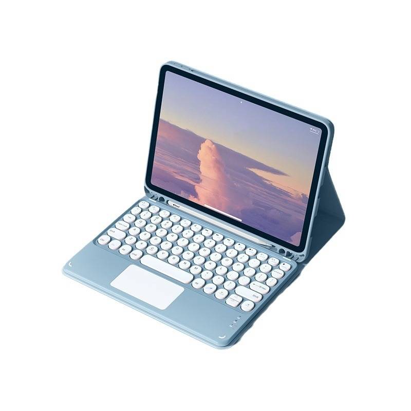 Bluetooth-Tastaturhülle für Samsung Galaxy Tab S6 Lite Blue
