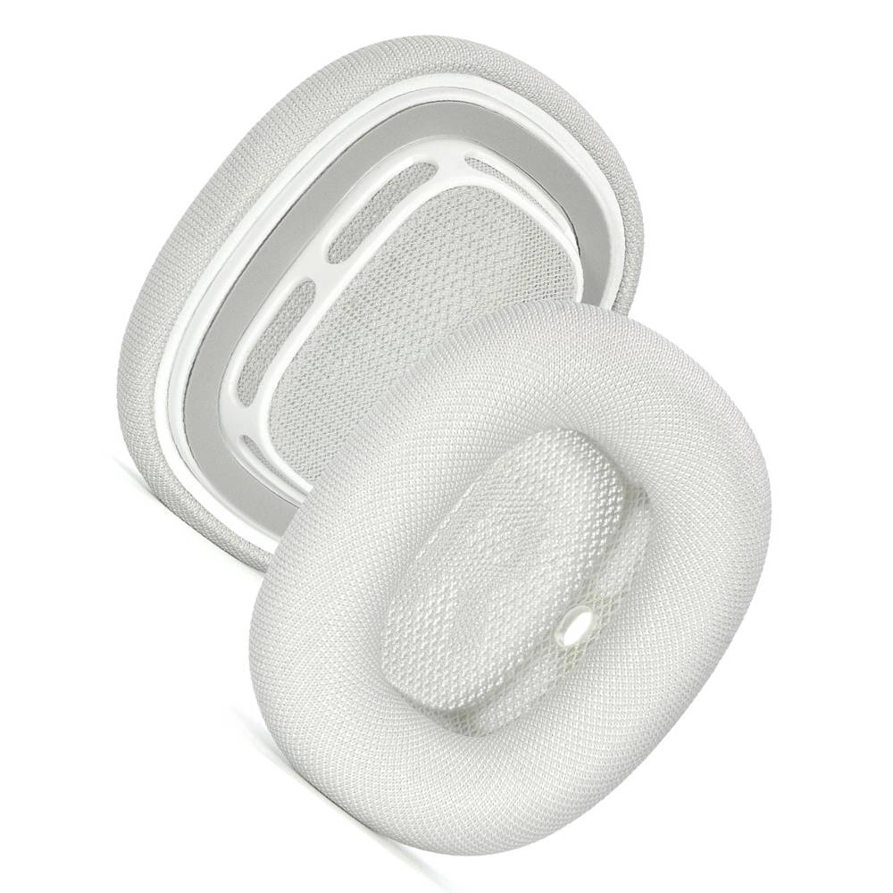 Ohrpolster für AirPods Max – Apple Stoff & Silikon Silver