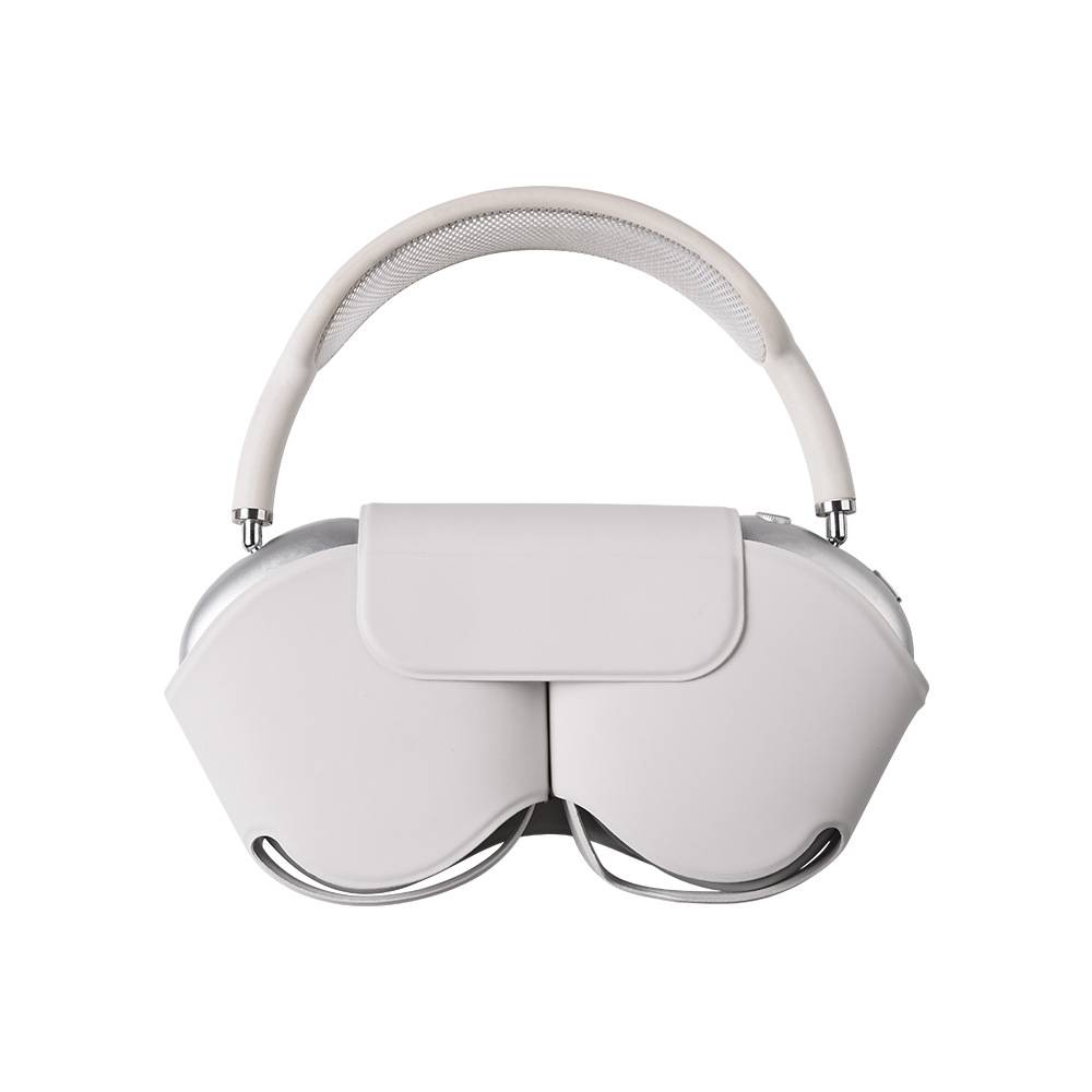 AirPods Max Silikon Schutzhülle: Kopfhörer Schutzhülle, Silber, 1 Stück