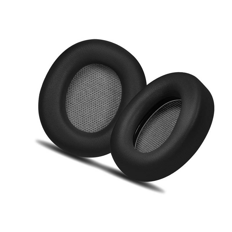 Ersatz-Ohrpolster kompatibel mit Beyerdynamic Lagoon ANC Kopfhörern - Schwarz (2 Stück mit Schnalle)