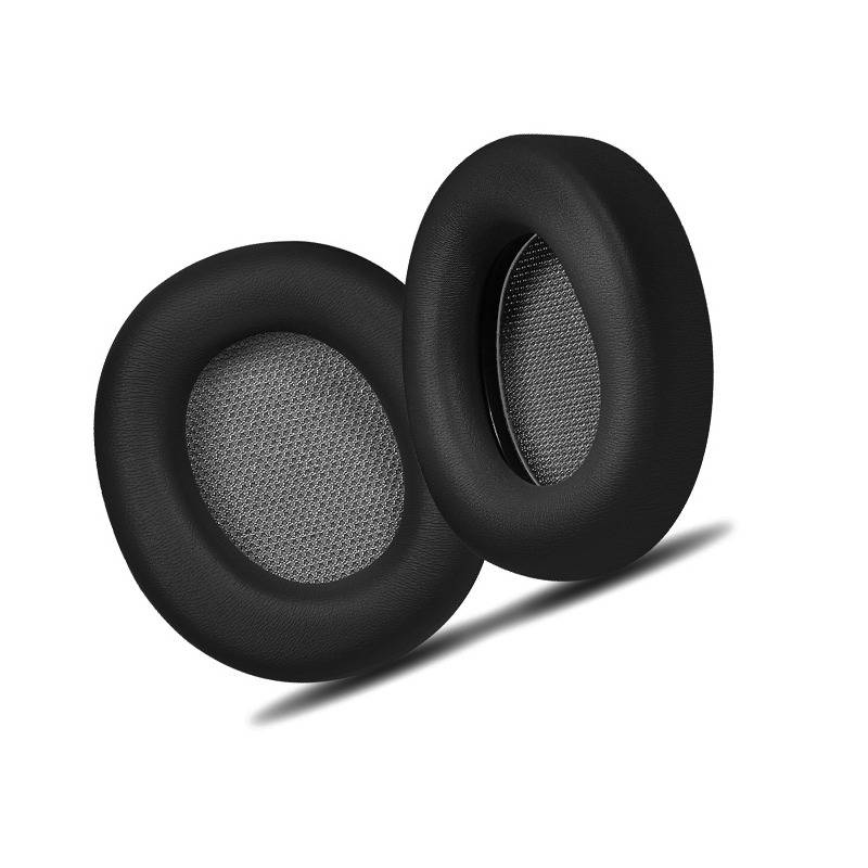 Ersatz-Ohrpolster kompatibel mit Beyerdynamic Lagoon ANC Kopfhörern - Schwarz (2 Stück mit Schnalle)