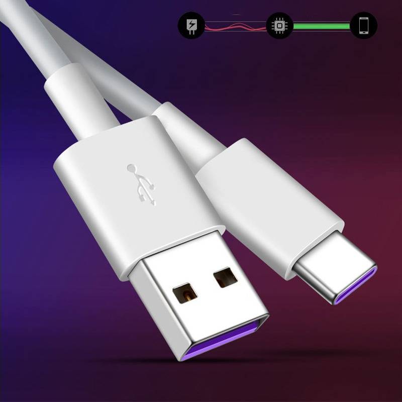 5A USB Typ-C Schnellladekabel, TPE-Kabel kompatibel mit Huawei, Samsung, APPLE 2 m