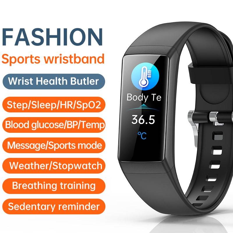 Smart-Armband: Herzfrequenz, Blutdruck, Sauerstoffmonitor, Remote Health, wasserdichter Fitness-Tracker