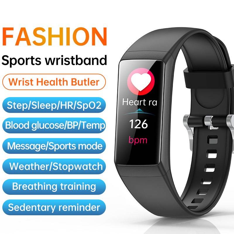 Smart-Armband: Herzfrequenz, Blutdruck, Sauerstoffmonitor, Remote Health, wasserdichter Fitness-Tracker
