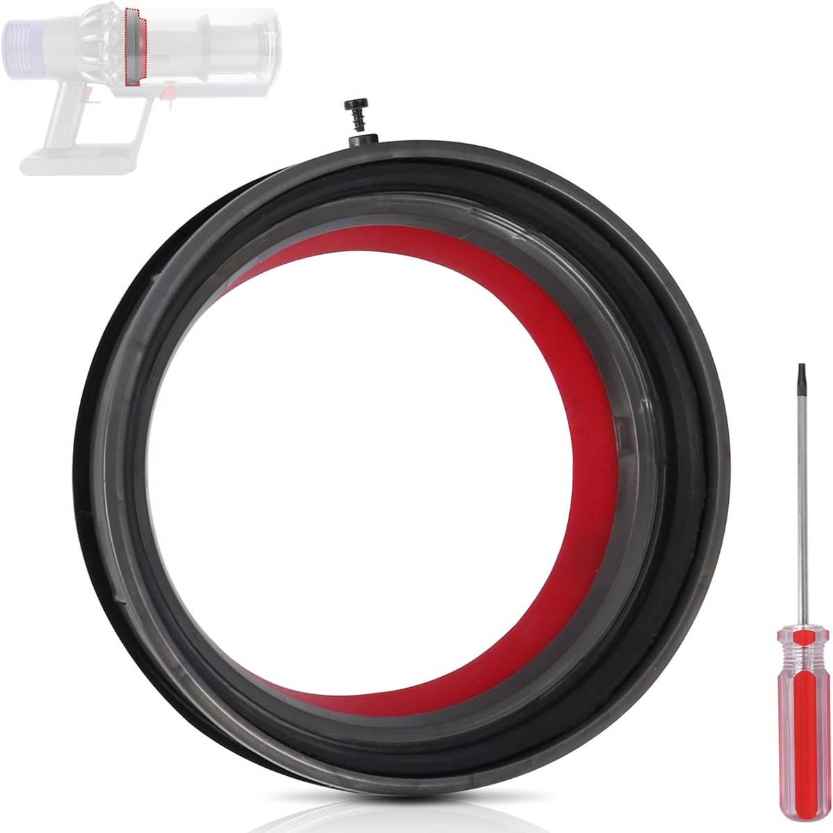 Upgrade Staubbehälter Dichtungsring Set kompatibel mit Dyson V11/V15 Gen5/SV Serie (inkl. T8 Schraubendreher)