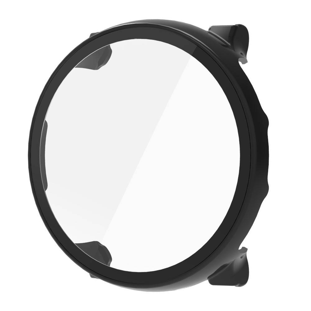 Schutzhülle aus PC mit Displayschutzfolie aus gehärtetem Glas, kompatibel mit Polar Vantage V3 Black