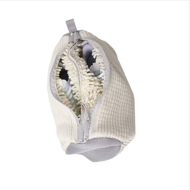 Doppel Waschmaschinen Schuhwaschbeutel - Schützen Sie Ihre Schuhe! Beige