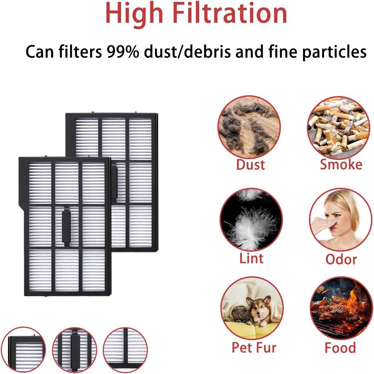 17-teiliges Zubehör-Ersatzteilset kompatibel mit Eufy RoboVac E25 Omni / E28 Omni