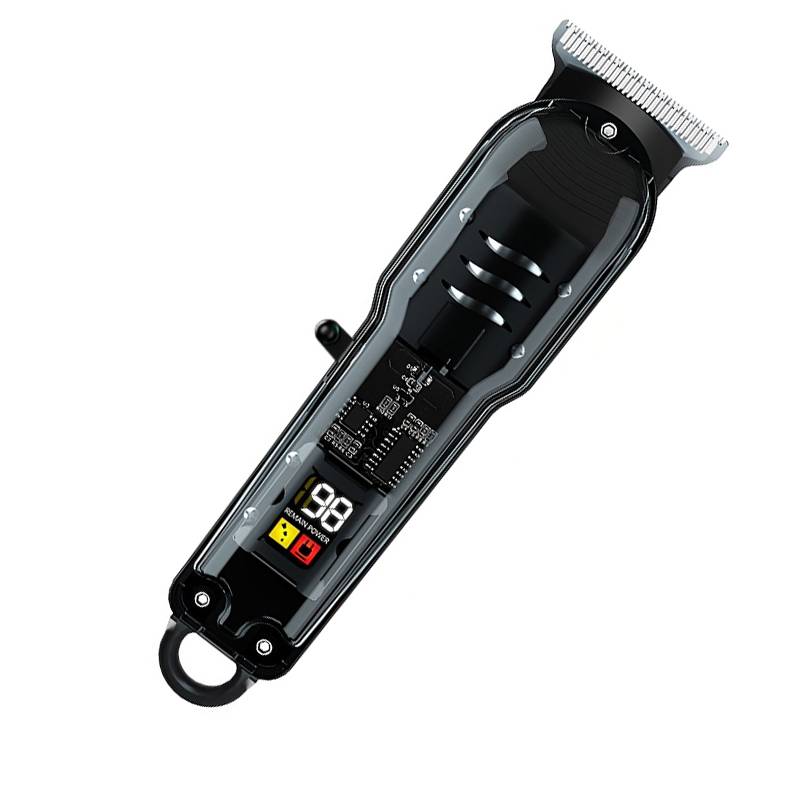 Professionelle Haarschneidemaschine mit LED-Anzeige Black