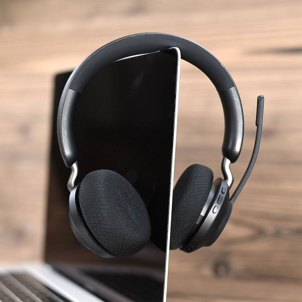 Ersatz-Ohrpolster für Jabra Elite 45h & Evolve2 65 UC - 2er-Pack, Memory Foam