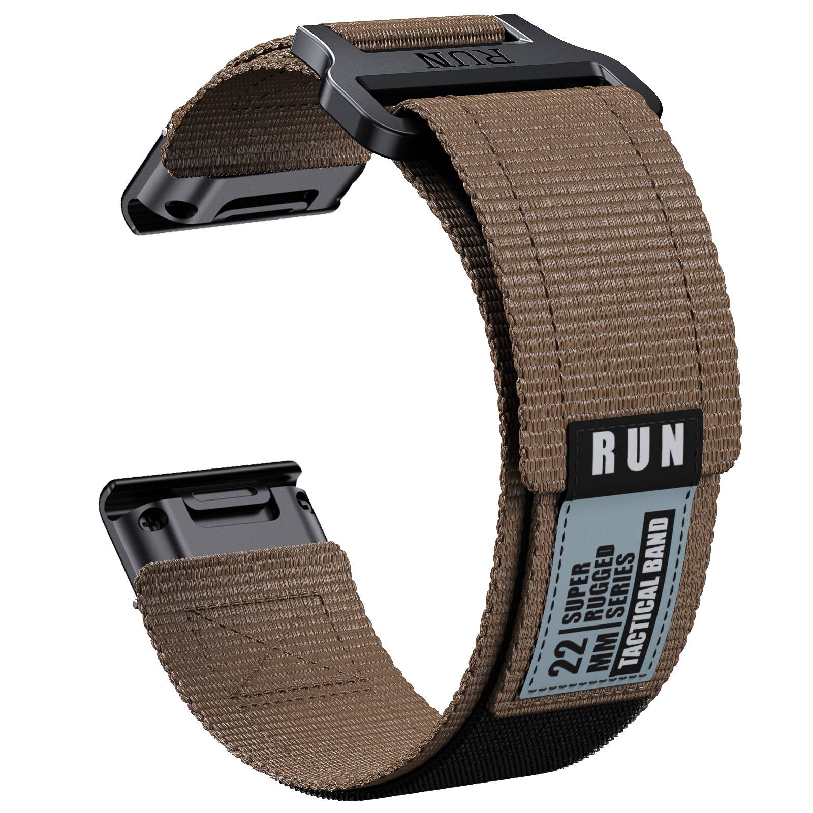 Garmin Fenix 8 Nylon-Webarmband Brown 22 mm