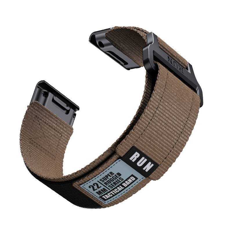 Garmin Fenix 8 Nylon-Webarmband Brown 22 mm
