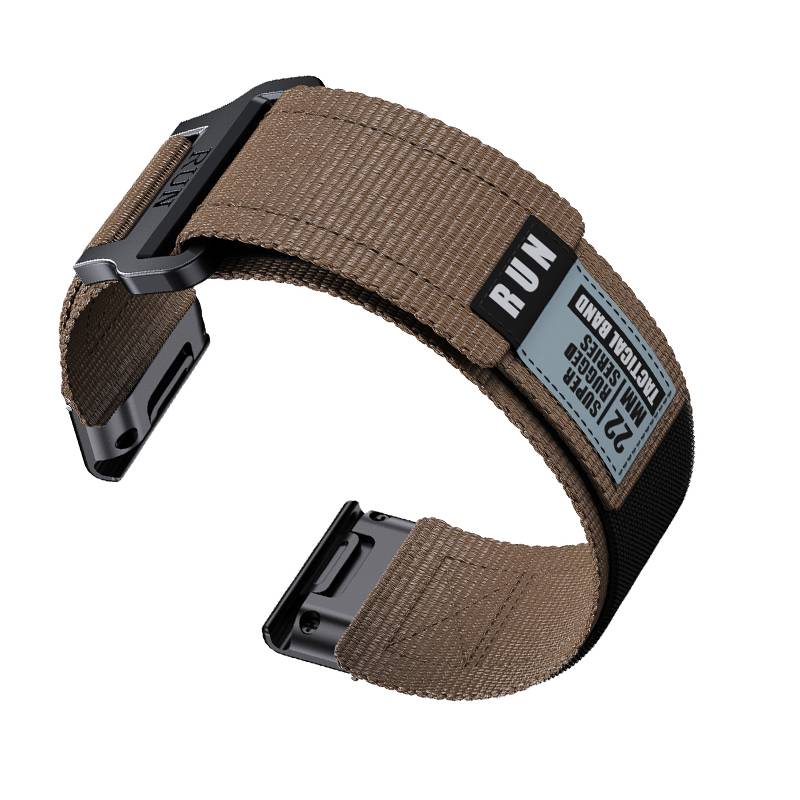Garmin Fenix 8 Nylon-Webarmband Brown 22 mm