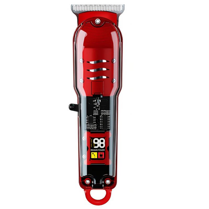 Professionelle Haarschneidemaschine mit LED-Anzeige Red
