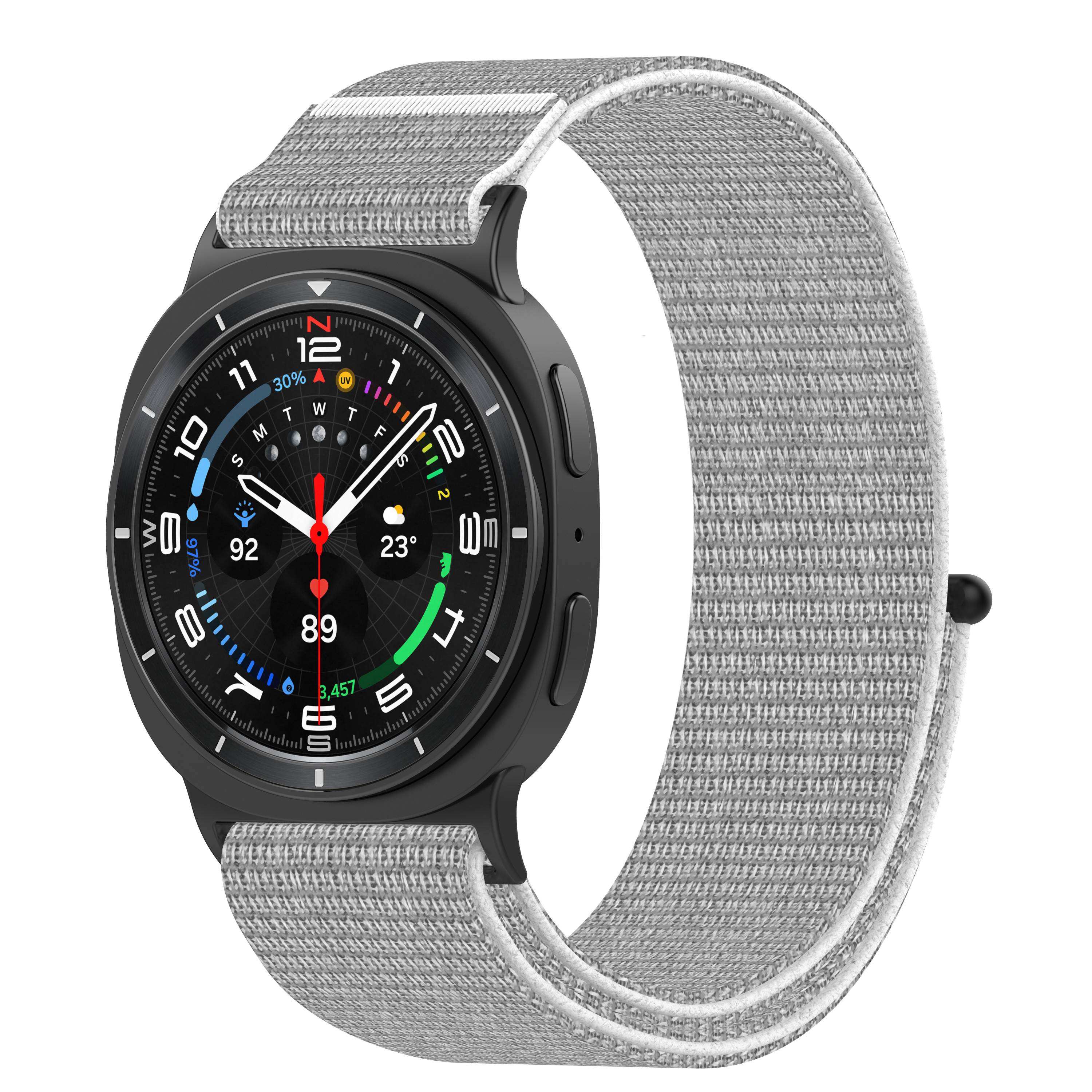 Bequemes gewebtes Armband für Samsung Galaxy Watch8/Classic Grey
