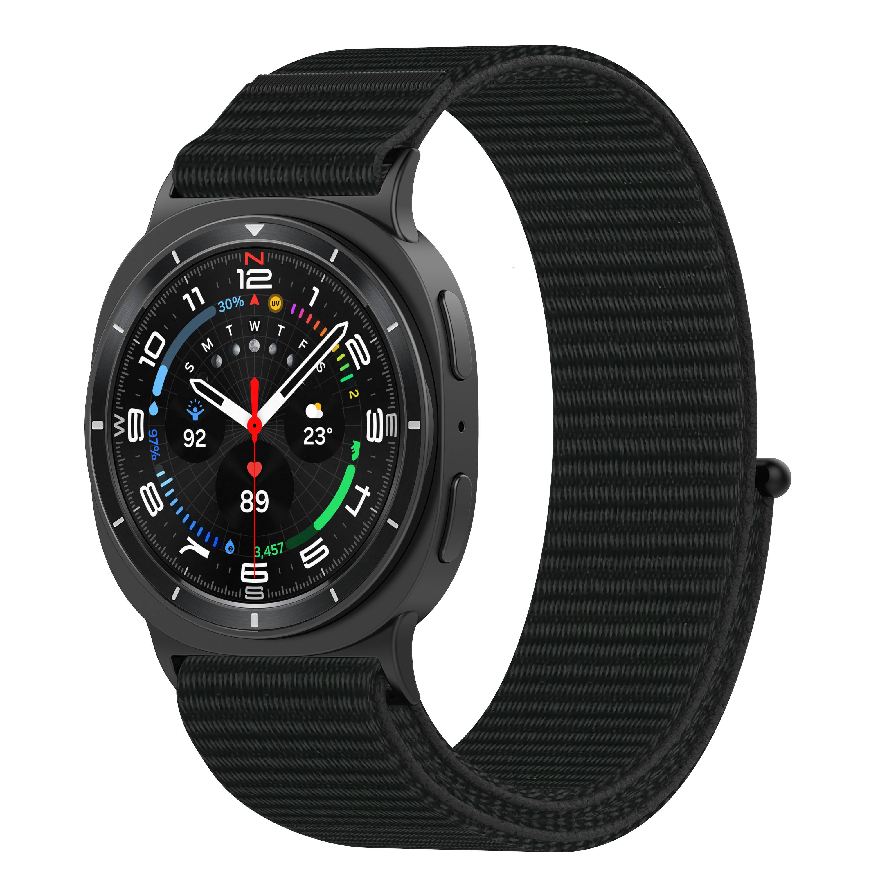 Bequemes gewebtes Armband für Samsung Galaxy Watch8/Classic Black