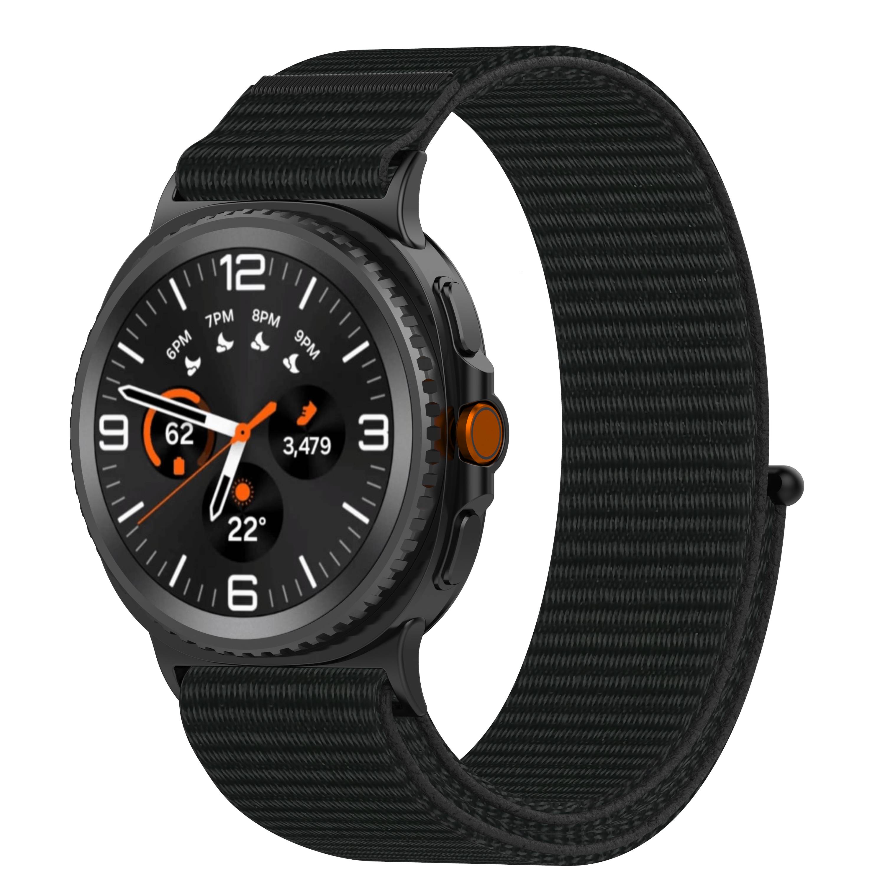 Bequemes gewebtes Armband für Samsung Galaxy Watch8/Classic Black