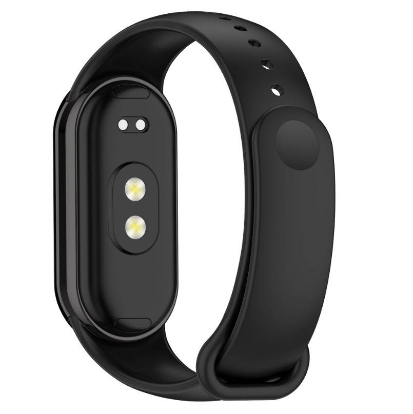Stilvolles TPU-Armband für Xiaomi Band 8/9 (Metallkopf) Black