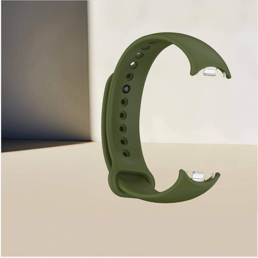 Stilvolles TPU-Armband für Xiaomi Band 8/9 (Metallkopf) Green