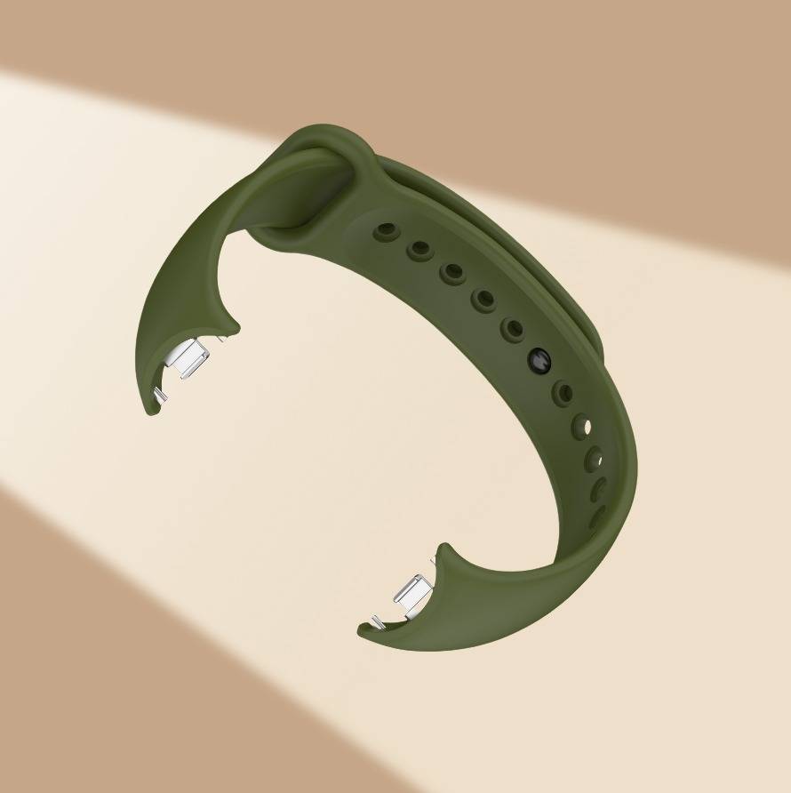 Stilvolles TPU-Armband für Xiaomi Band 8/9 (Metallkopf) Green