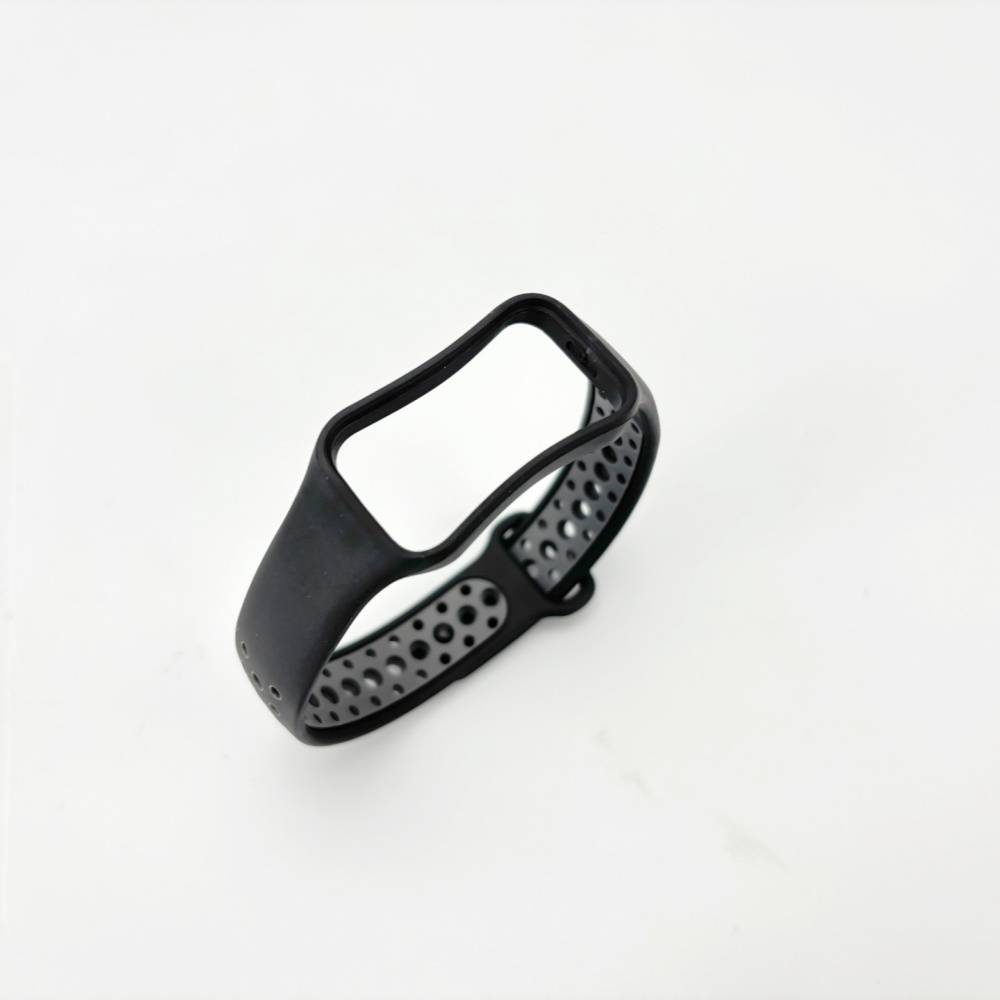 Zweifarbiges Armband für Redmi Band 2 - Schwarz/Grau Black+Grey