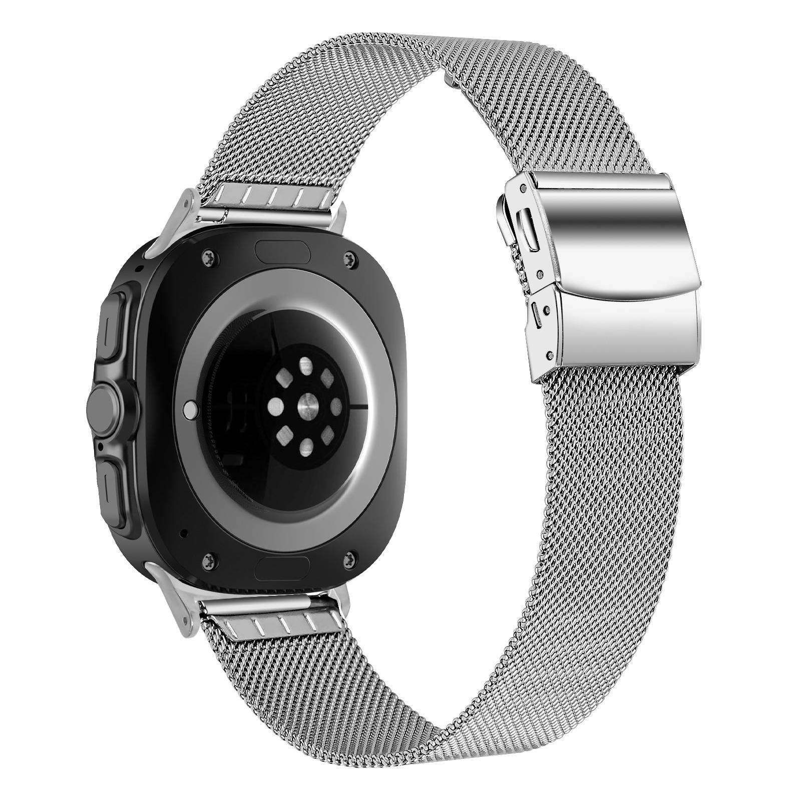 Milanese Loop Edelstahlarmband kompatibel mit Samsung Watch 8 Silver