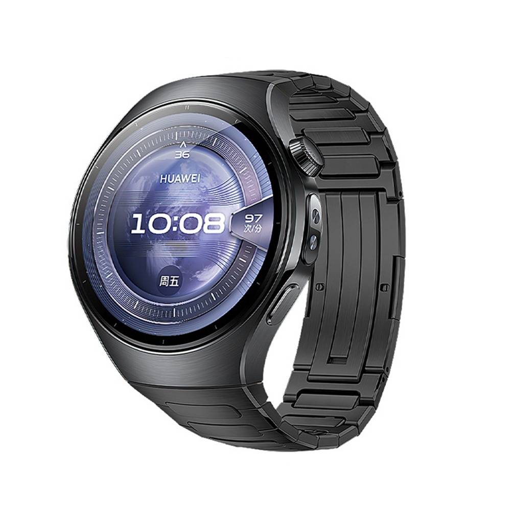 Titan Armband für Kompatibel mit Huawei WATCH 5: Stilvoll & Robust Black 42 mm