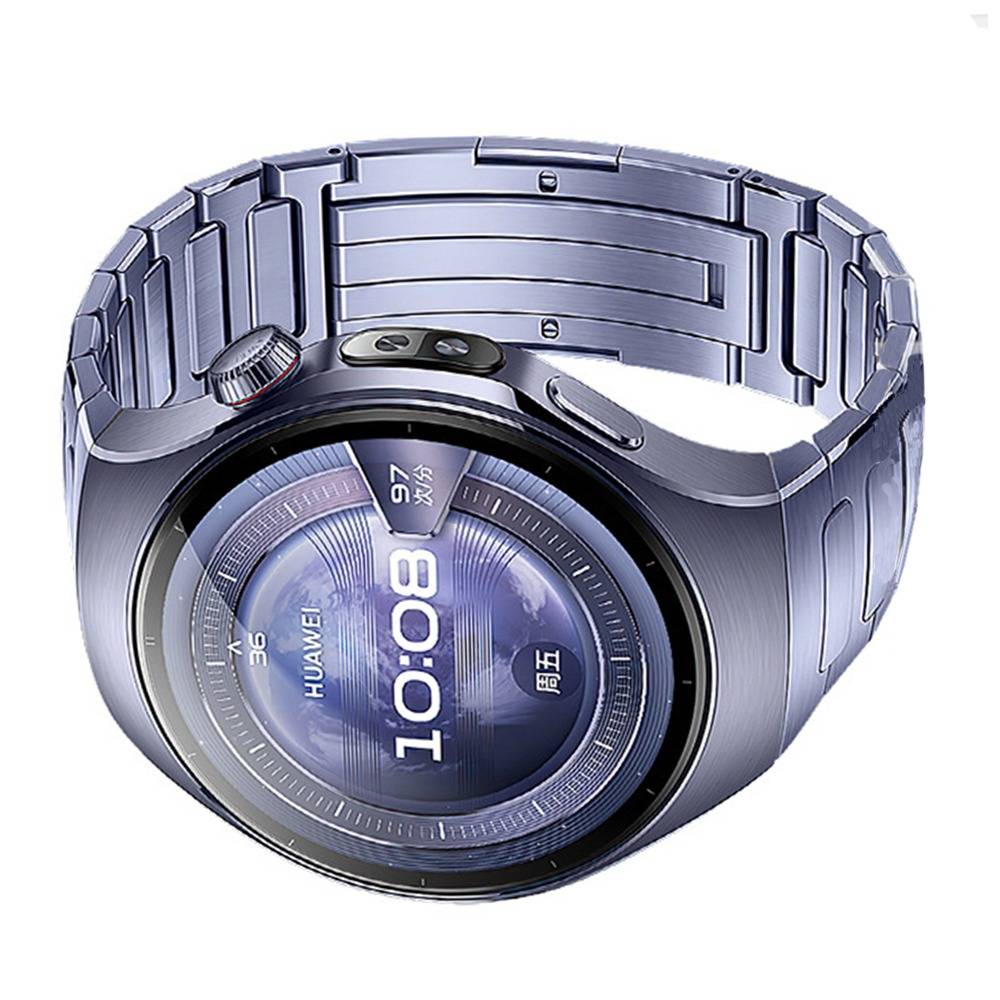 Titan Armband für Kompatibel mit Huawei WATCH 5: Stilvoll & Robust Purple 46 mm