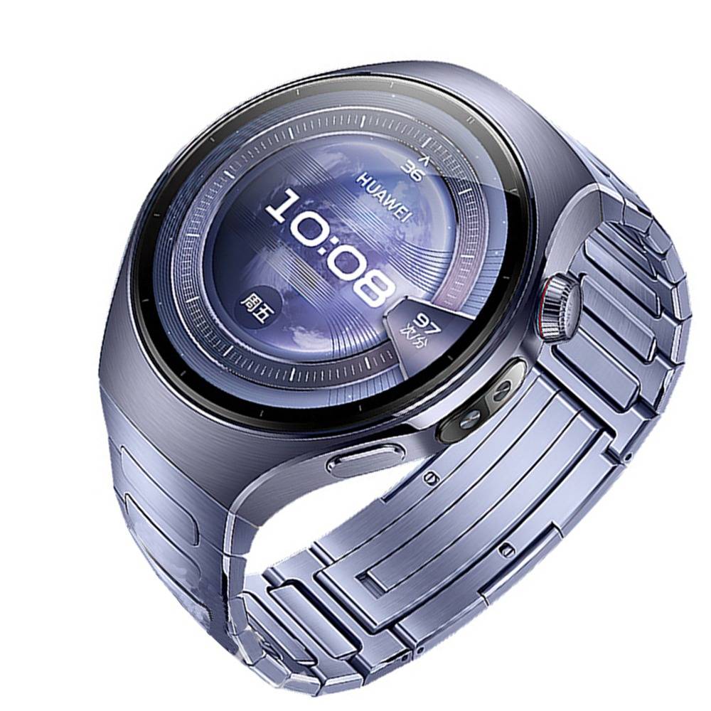 Titan Armband für Kompatibel mit Huawei WATCH 5: Stilvoll & Robust Purple 46 mm