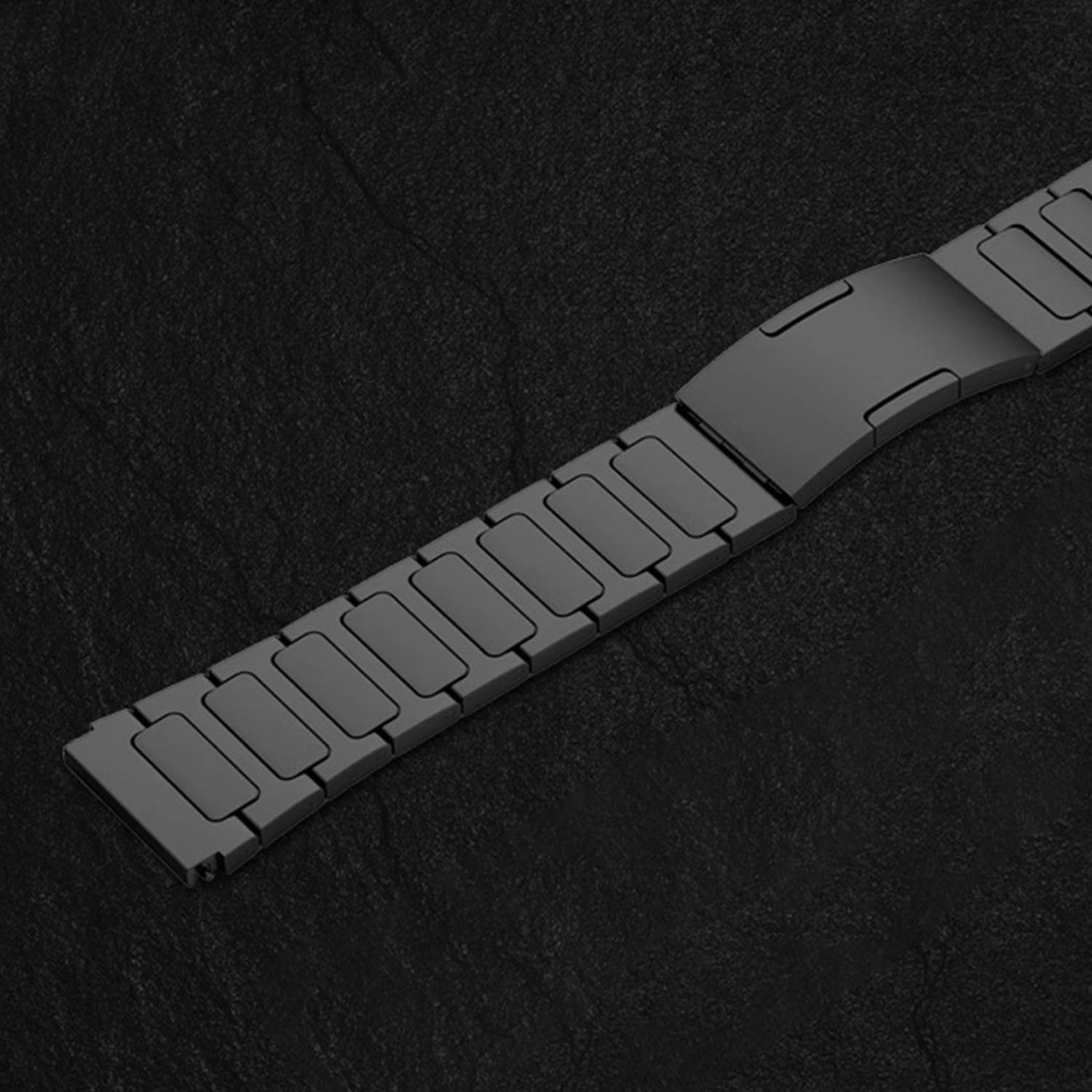 Titan Armband für Kompatibel mit Huawei WATCH 5: Stilvoll & Robust Black 46 mm